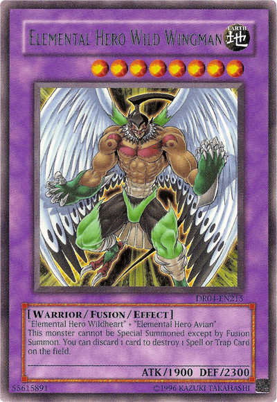 Elemental Hero Wild Wingman [DR04-EN215] Rare | Odin's Place
