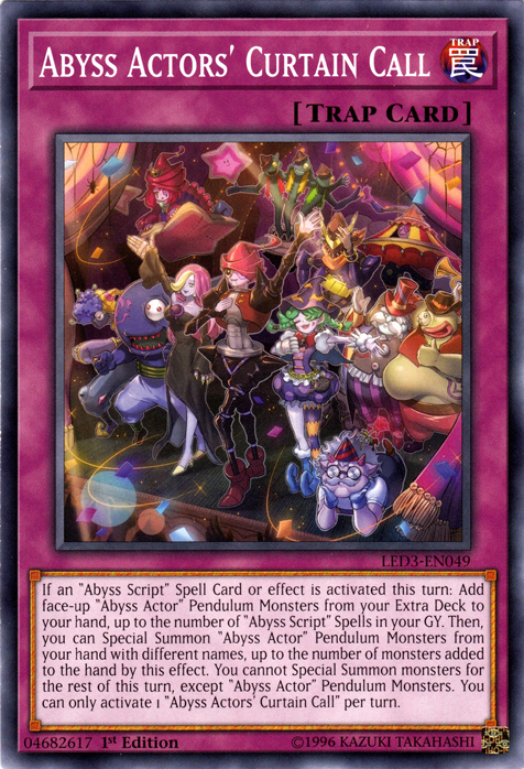 Abyss Actors' Curtain Call [LED3-EN049] Common | Odin's Place
