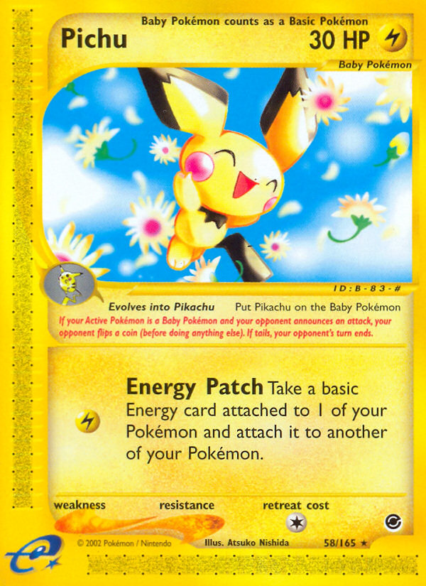 Pichu (58/165) [Expedition: Base Set] | Odin's Place