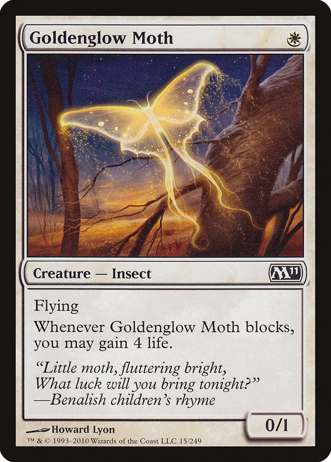 Goldenglow Moth (15) [Magic 2011] | Odin's Place