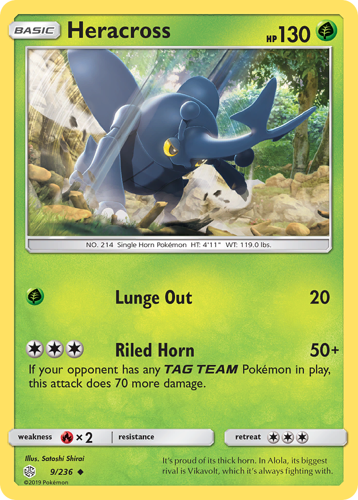 Heracross (9/236) [Sun & Moon: Cosmic Eclipse] | Odin's Place