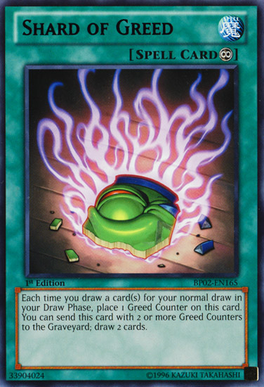 Shard of Greed [BP02-EN165] Rare | Odin's Place