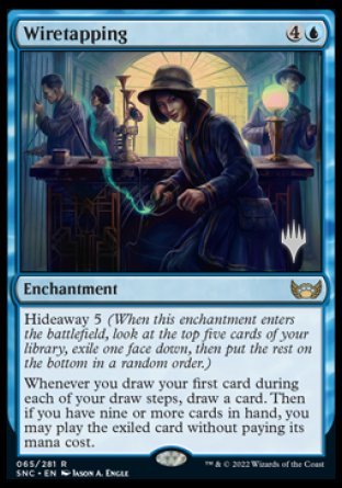 Wiretapping (Promo Pack) [Streets of New Capenna Promos] | Odin's Place