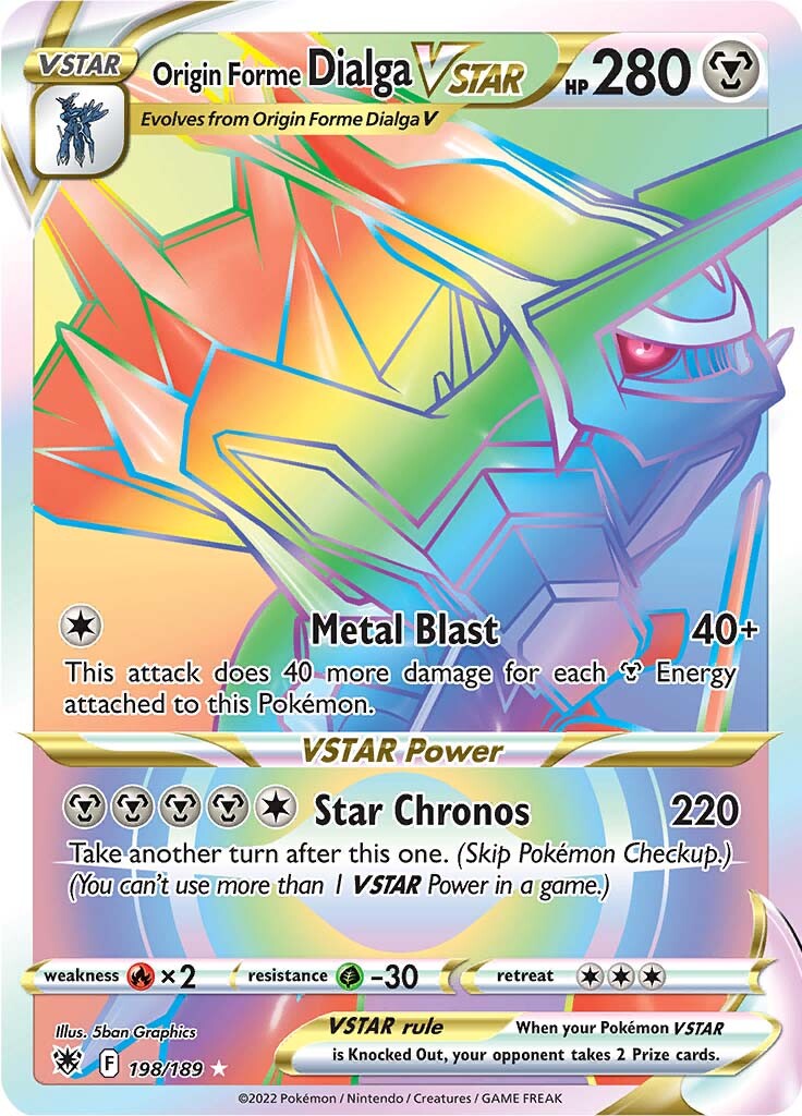 Origin Forme Dialga VSTAR (198/189) [Sword & Shield: Astral Radiance] | Odin's Place