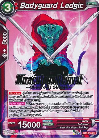 Bodyguard Ledgic (Shenron's Chosen Stamped) (BT3-015) [Tournament Promotion Cards] | Odin's Place
