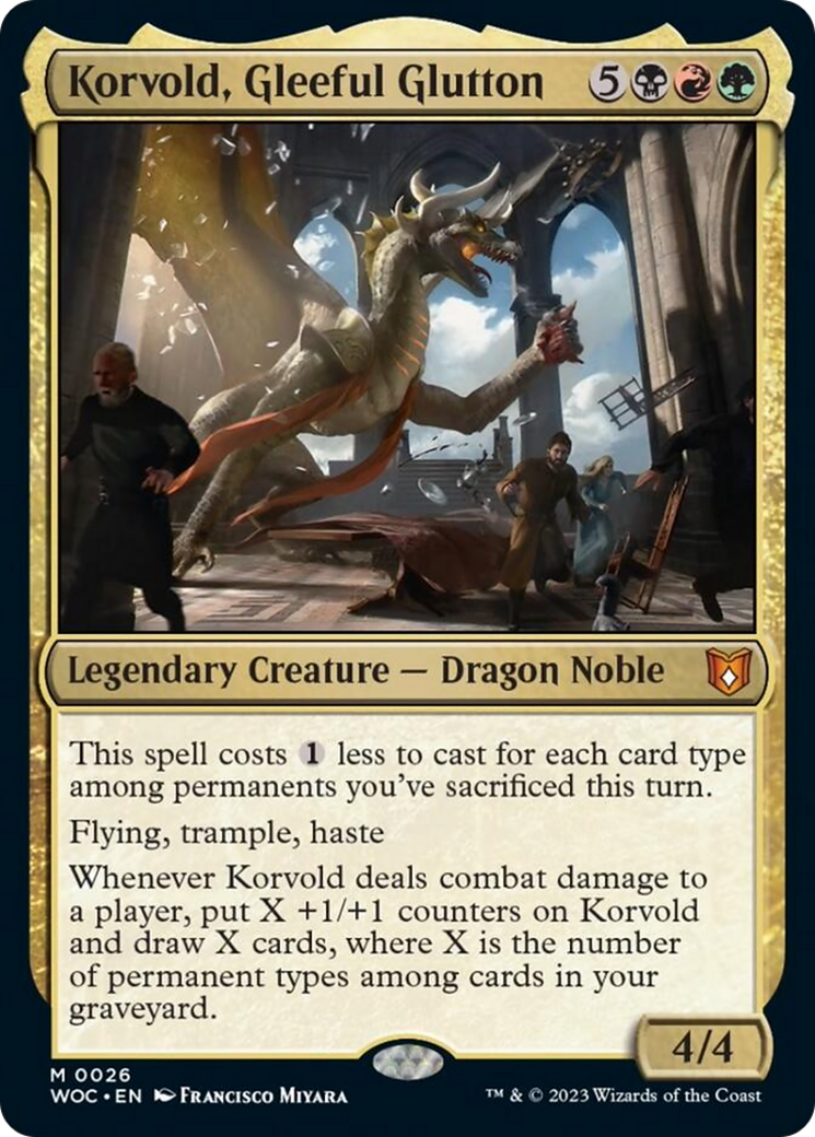 Korvold, Gleeful Glutton [Wilds of Eldraine Commander] | Odin's Place