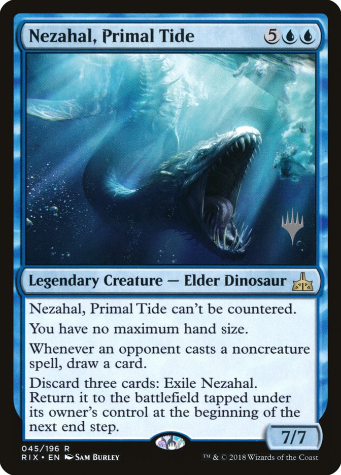 Nezahal, Primal Tide (Promo Pack) [Rivals of Ixalan Promos] | Odin's Place