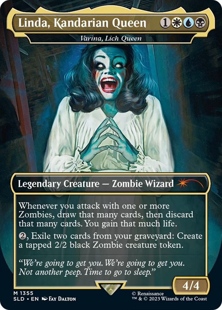 Linda, Kandarian Queen - Varina, Lich Queen [Secret Lair Drop Series] | Odin's Place