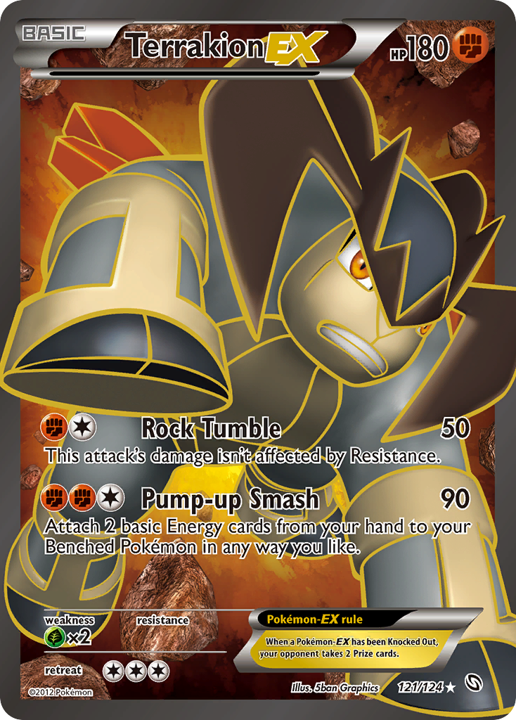 Terrakion EX (121/124) [Black & White: Dragons Exalted] | Odin's Place