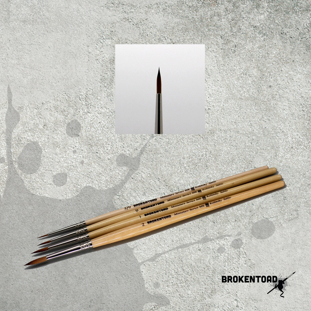 Broken Toad Spear Head Brush: Size 2 | Odin's Place