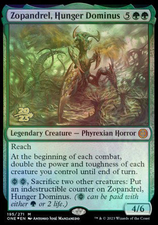Zopandrel, Hunger Dominus [Phyrexia: All Will Be One Prerelease Promos] | Odin's Place