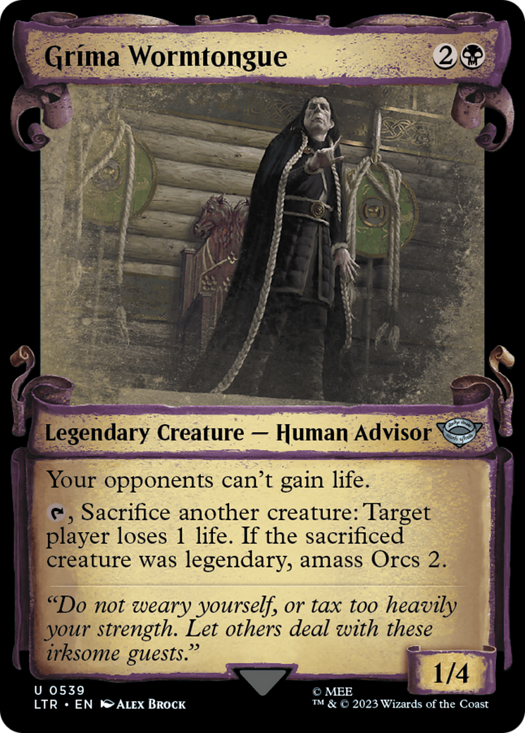 Grima Wormtongue [The Lord of the Rings: Tales of Middle-Earth Showcase Scrolls] | Odin's Place