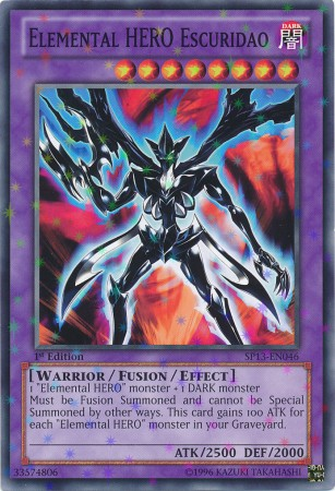 Elemental Hero Escuridao [SP13-EN046] Starfoil Rare | Odin's Place