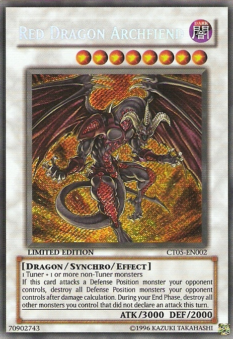 Red Dragon Archfiend [CT05-EN002] Secret Rare | Odin's Place