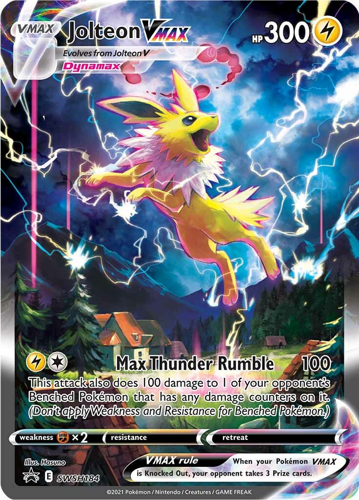 Jolteon VMAX (SWSH184) [Sword & Shield: Black Star Promos] | Odin's Place