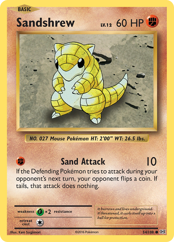 Sandshrew (54/108) [XY: Evolutions] | Odin's Place