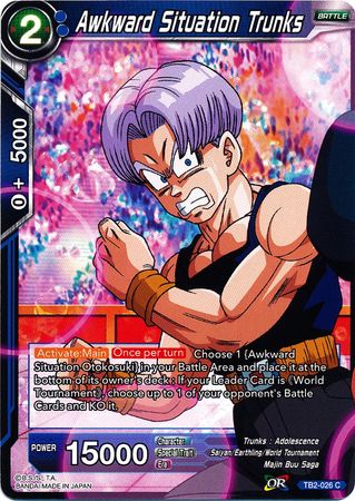 Awkward Situation Trunks (TB2-026) [World Martial Arts Tournament] | Odin's Place