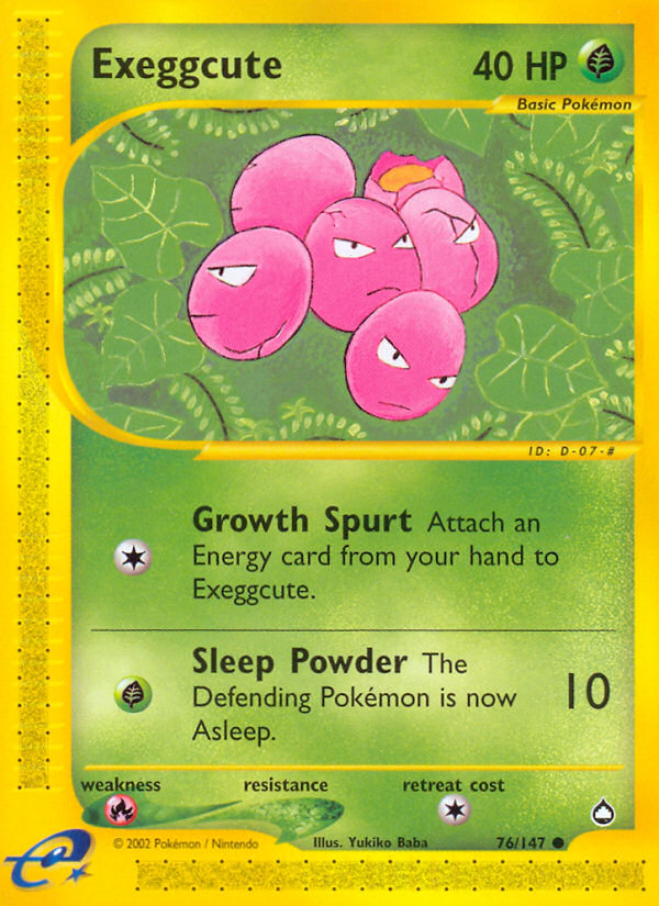 Exeggcute (76/147) [Aquapolis] | Odin's Place