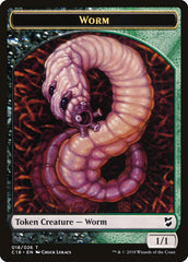 Cat Warrior // Worm Double-Sided Token [Commander 2018 Tokens] | Odin's Place