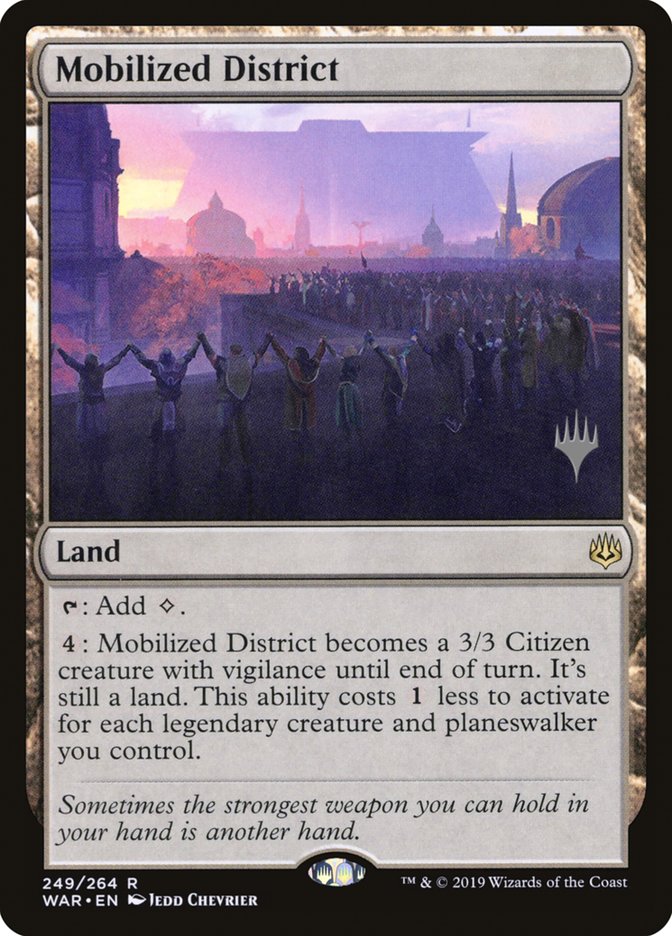 Mobilized District (Promo Pack) [War of the Spark Promos] | Odin's Place