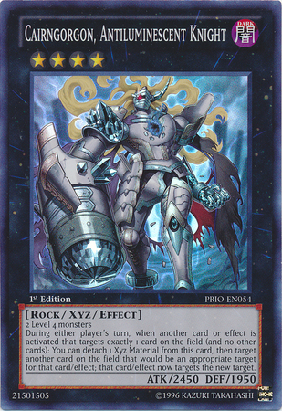 Cairngorgon, Antiluminescent Knight [PRIO-EN054] Super Rare | Odin's Place
