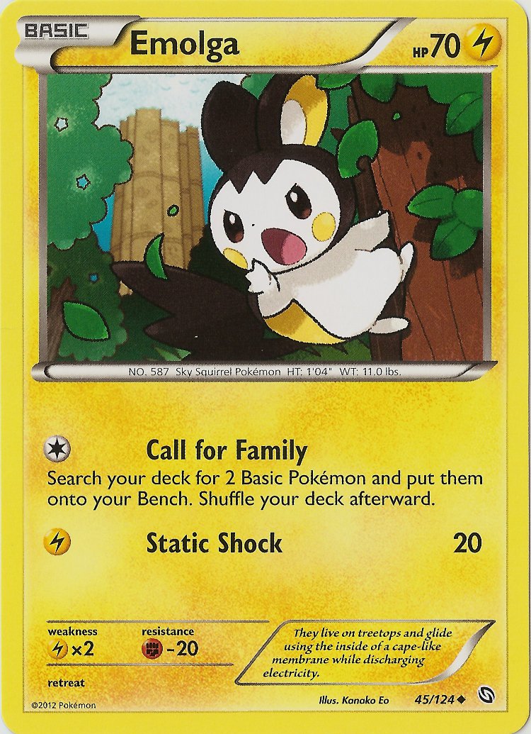 Emolga (45/124) [Black & White: Dragons Exalted] | Odin's Place