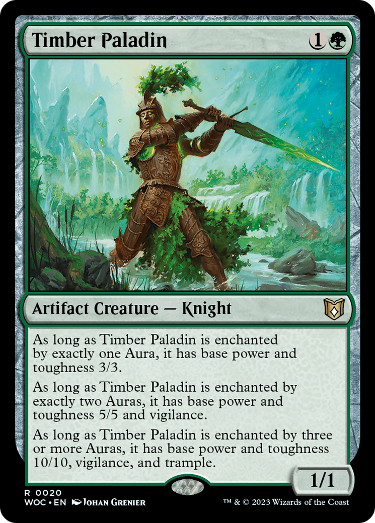 Timber Paladin [Wilds of Eldraine Commander] | Odin's Place