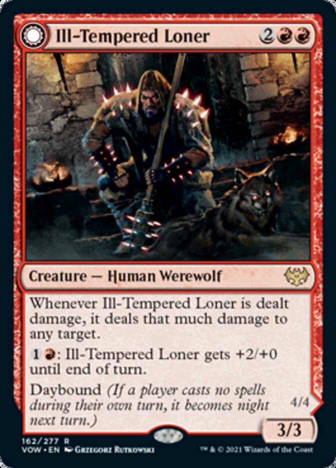 Ill-Tempered Loner // Howlpack Avenger [Innistrad: Crimson Vow] | Odin's Place