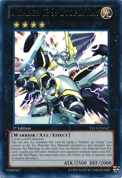 Number C39: Utopia Ray [YS13-EN042] Ultra Rare | Odin's Place