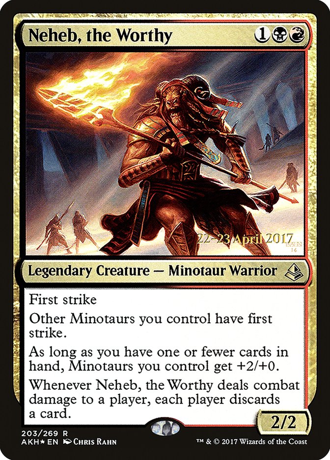 Neheb, the Worthy (203) [Amonkhet Prerelease Promos] | Odin's Place