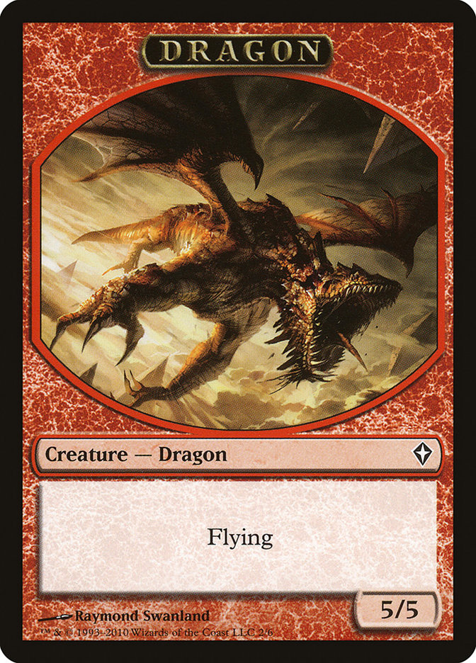 Dragon Token (2) [Worldwake Tokens] | Odin's Place