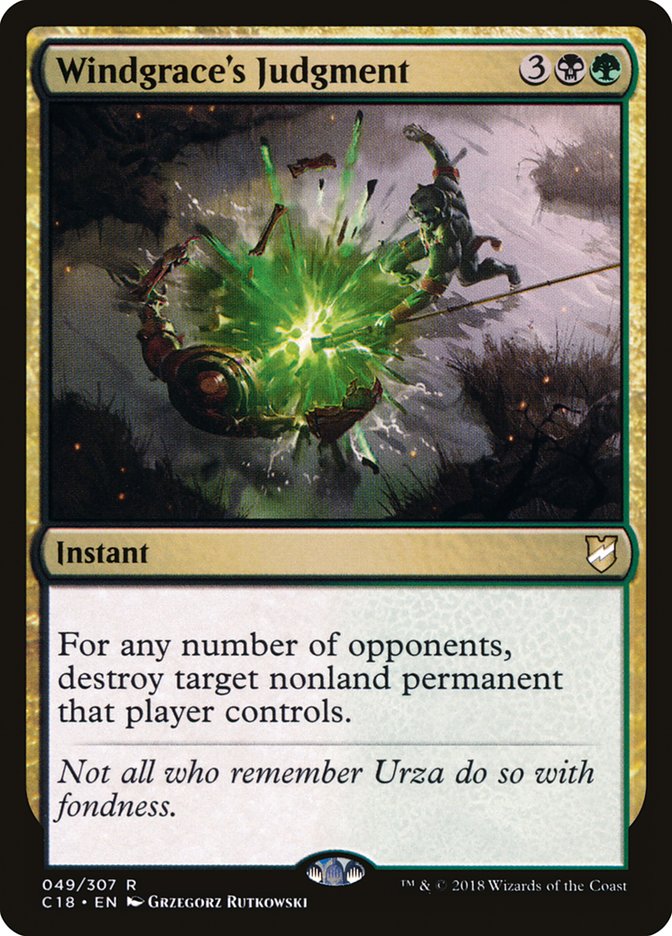 Windgrace's Judgment (49) [Commander 2018] | Odin's Place