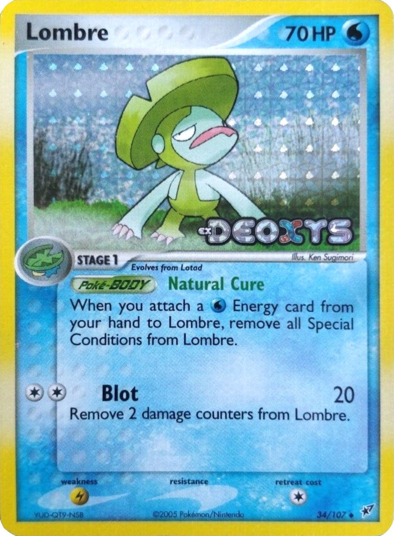 Lombre (34/107) (Stamped) [EX: Deoxys] | Odin's Place