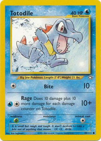 Totodile (80/111) [Neo Genesis Unlimited] | Odin's Place