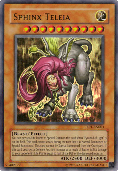 Sphinx Teleia [EP1-EN003] Ultra Rare | Odin's Place