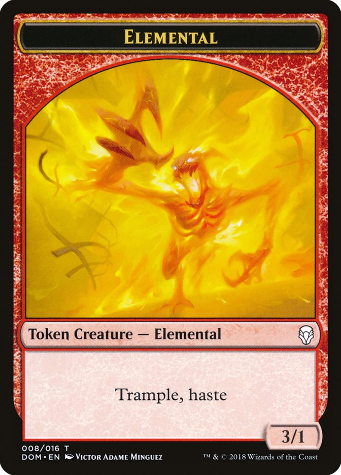 Elemental Token (8) [Dominaria Tokens] | Odin's Place
