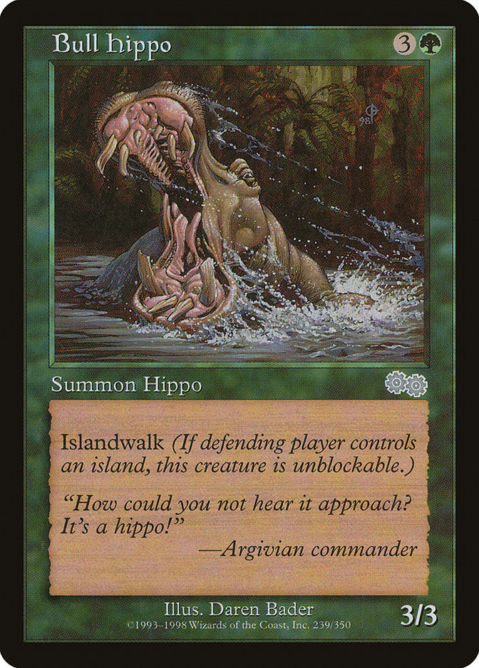 Bull Hippo (239) [Urza's Saga] | Odin's Place