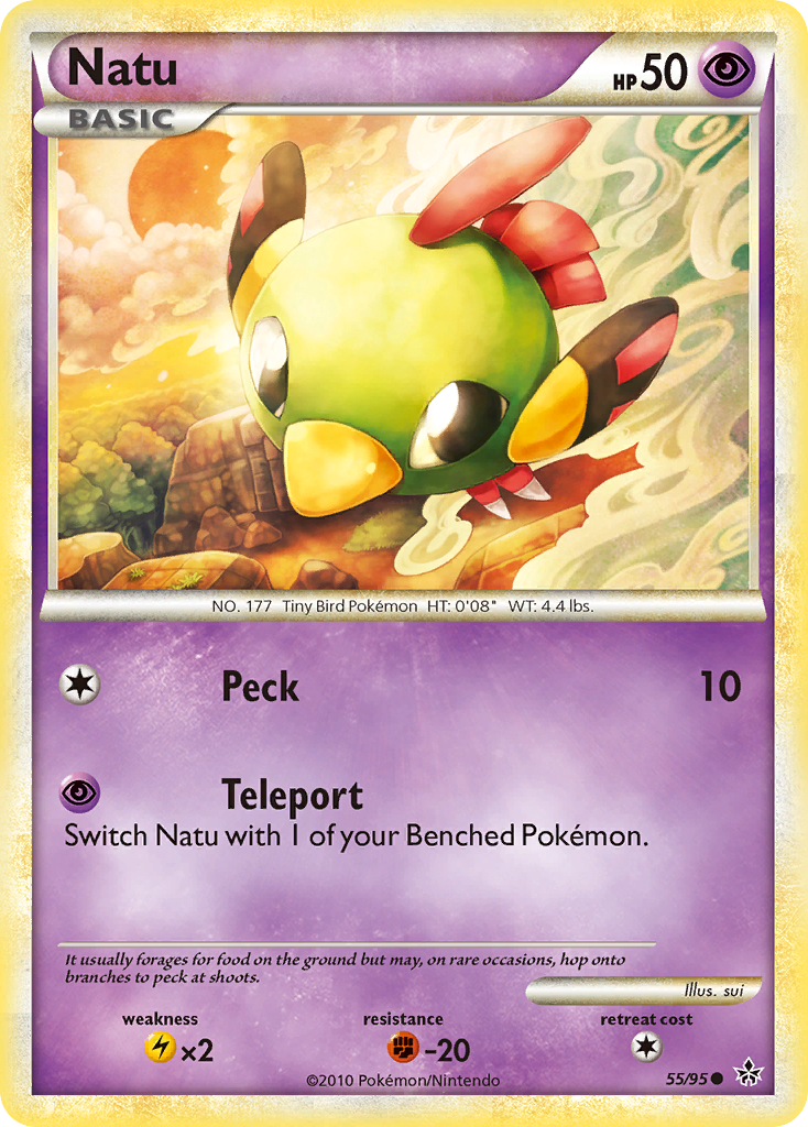 Natu (55/95) [HeartGold & SoulSilver: Unleashed] | Odin's Place