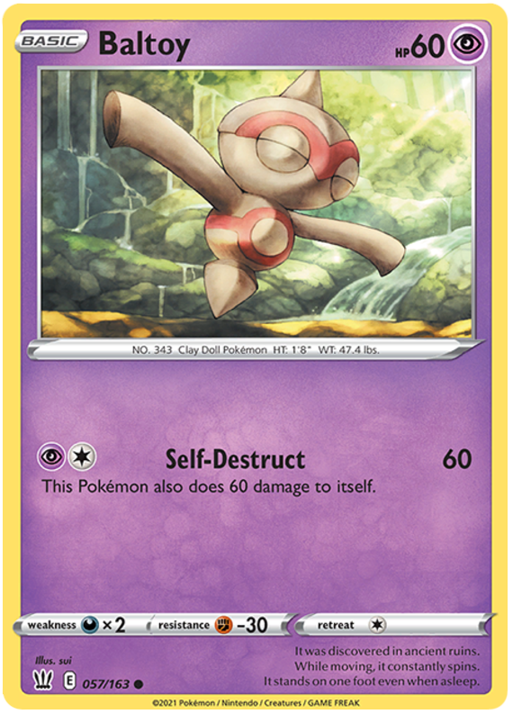 Baltoy (057/163) [Sword & Shield: Battle Styles] | Odin's Place