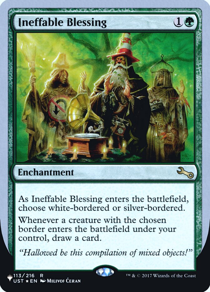 Ineffable Blessing (Bordered) (Unfinity Foil Edition) [The List] | Odin's Place