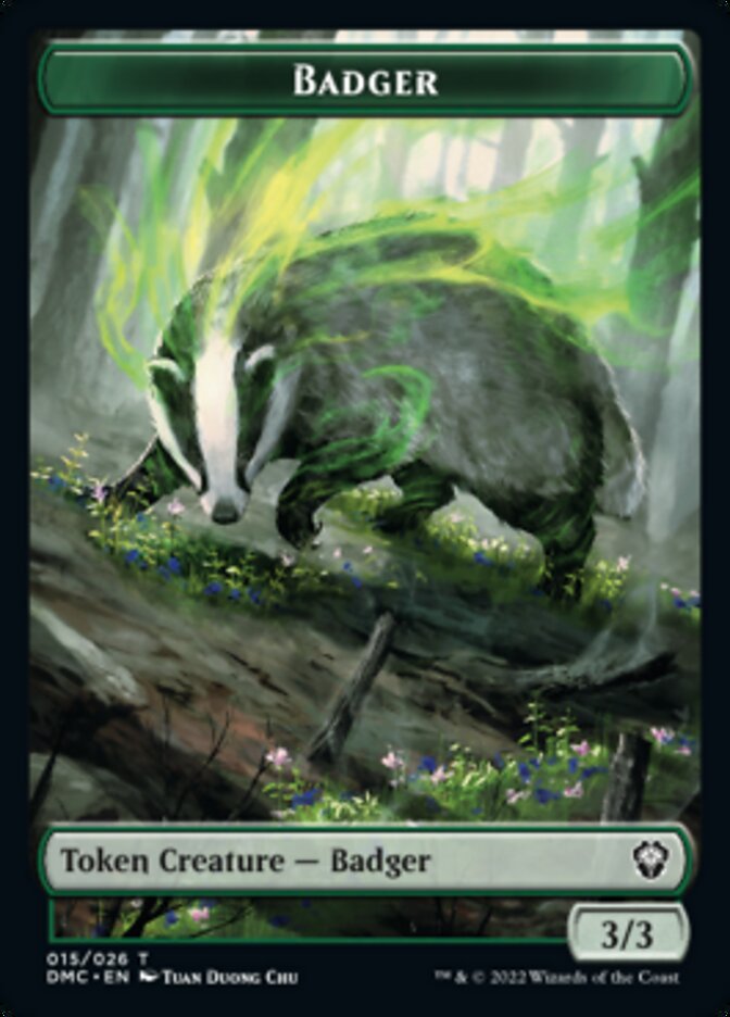 Soldier // Badger Double-Sided Token [Dominaria United Tokens] | Odin's Place