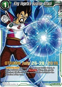 King Vegeta's Surprise Attack (OTAKON 2019) (BT1-079) [Promotion Cards] | Odin's Place
