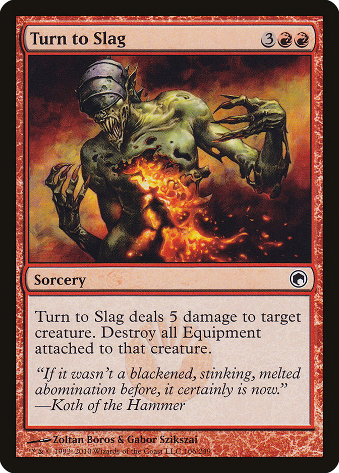 Turn to Slag (106) [Scars of Mirrodin] | Odin's Place