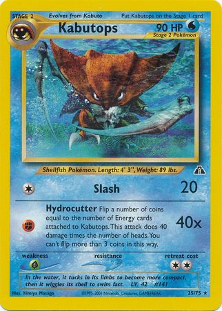 Kabutops (25/75) [Neo Discovery Unlimited] | Odin's Place