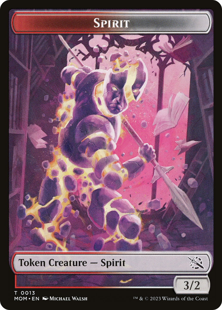 Treasure (21) // Spirit (13) Double-Sided Token [March of the Machine Tokens] | Odin's Place