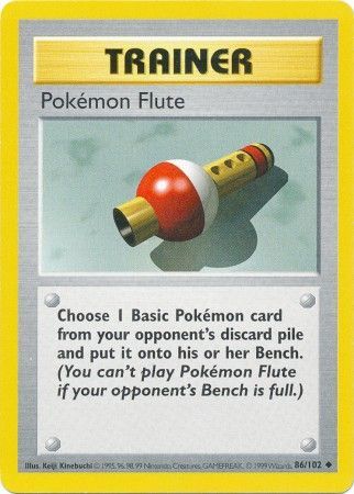 Pokemon Flute (86/102) [Base Set Shadowless Unlimited] | Odin's Place