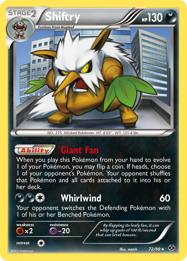 Shiftry (72/99) [Black & White: Next Destinies] | Odin's Place