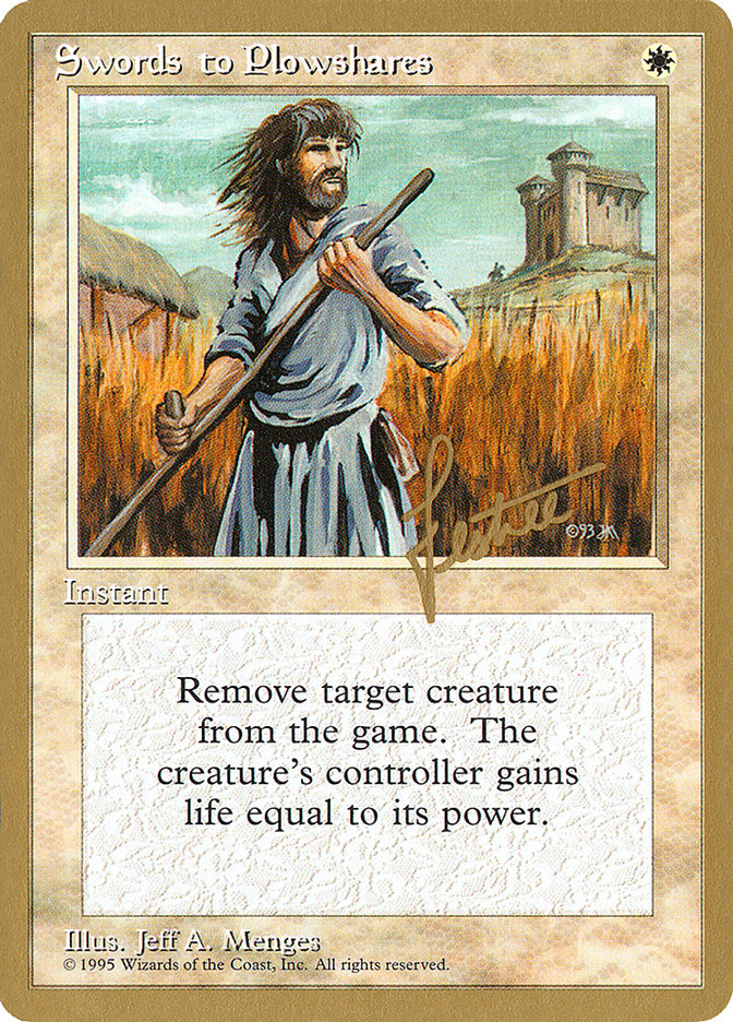 Swords to Plowshares (Bertrand Lestree) [Pro Tour Collector Set] | Odin's Place
