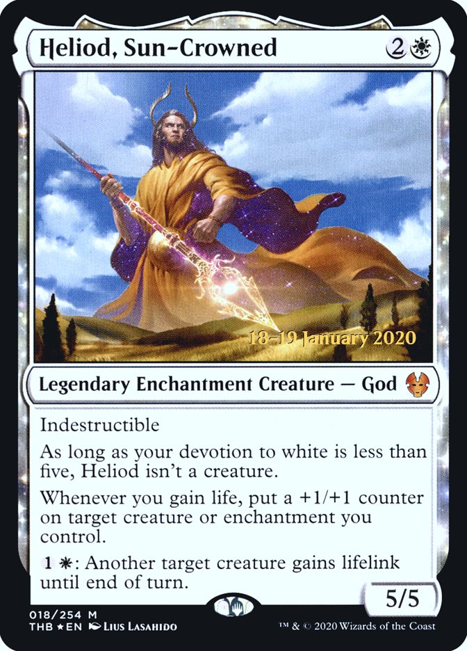 Heliod, Sun-Crowned [Theros Beyond Death Prerelease Promos] | Odin's Place