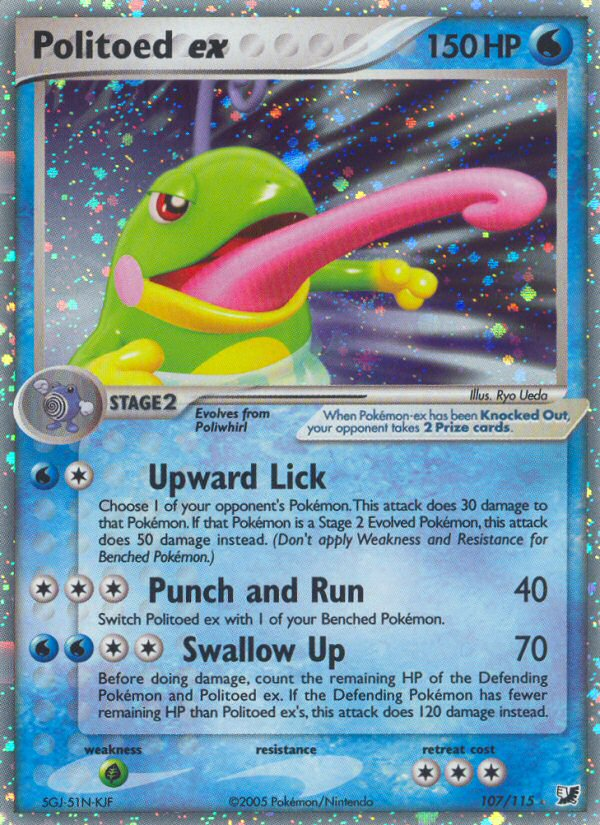 Politoed ex (107/115) [EX: Unseen Forces] | Odin's Place